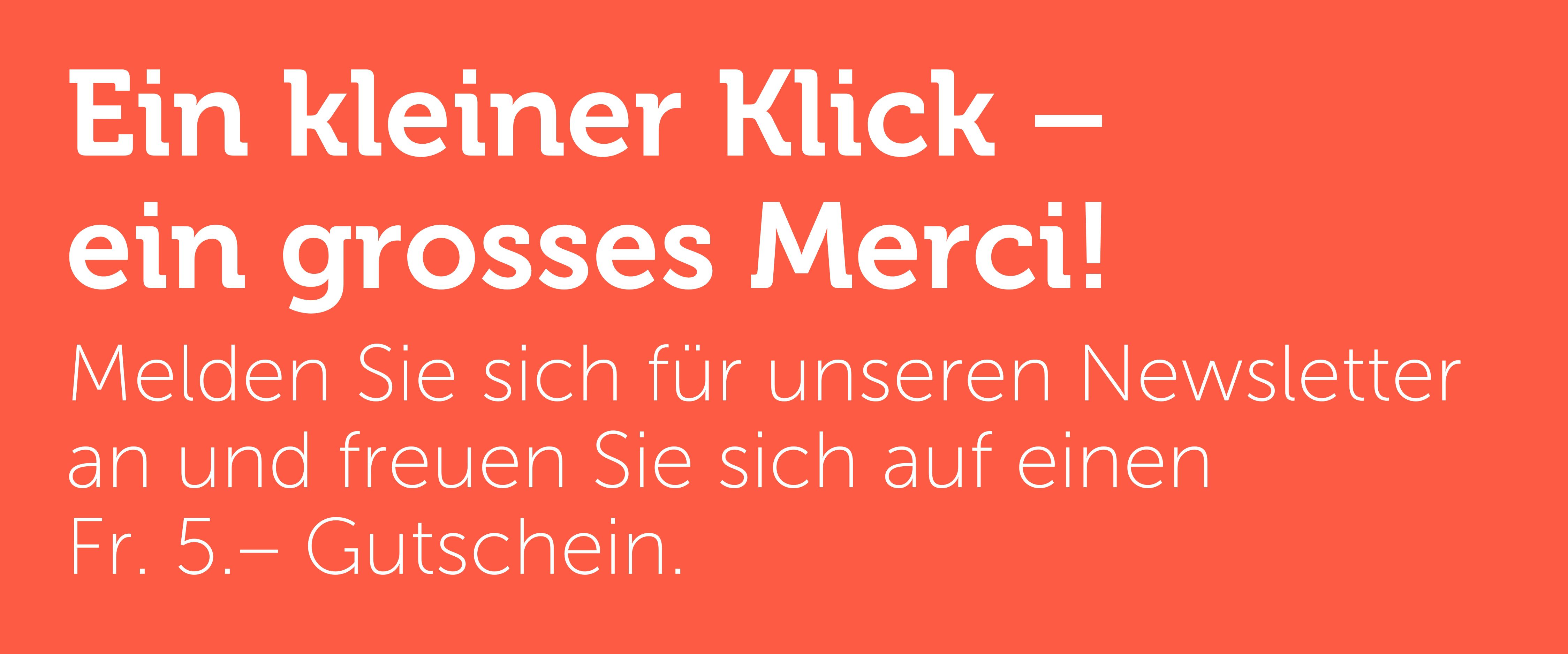 Ein kleiner Klick – ein grosses Merci!