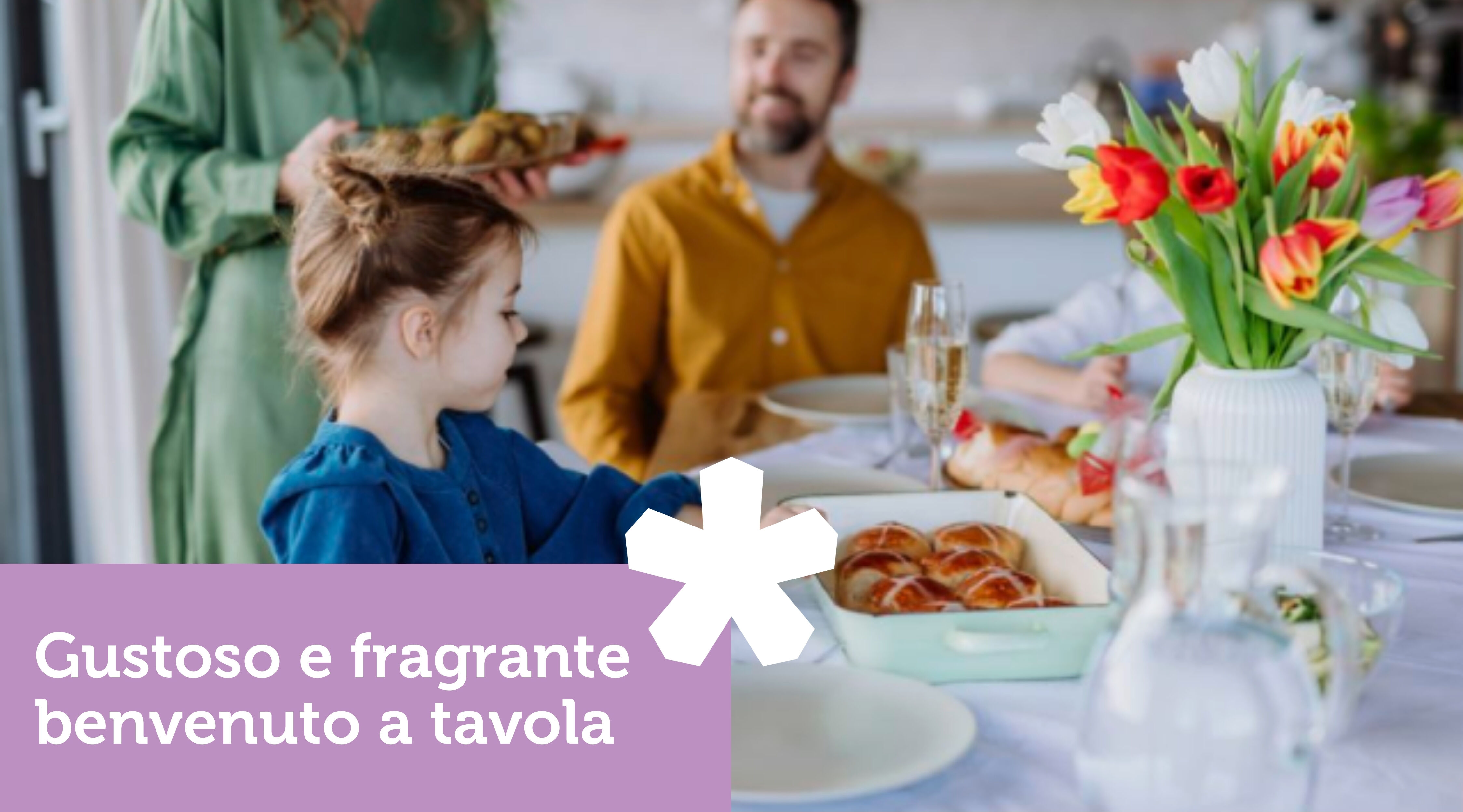 Gustoso e fragrante benvenuto a tavola