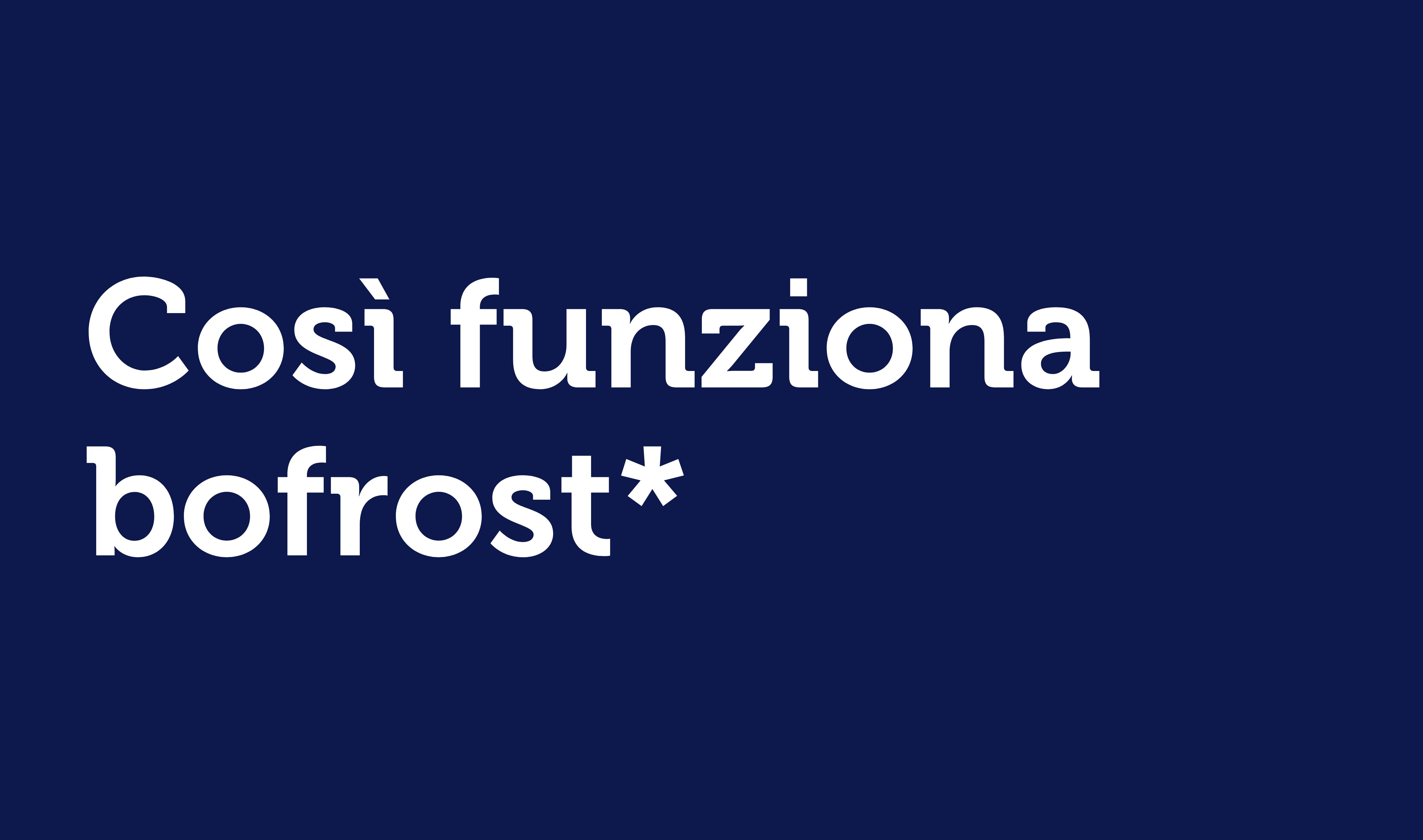 Così funziona bofrost*