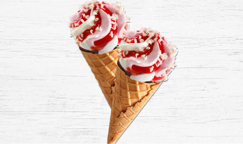 Cones - Cornets Vanille-Fraise