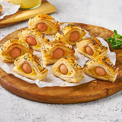 Snack - Mini Blätterteig-Wienerli