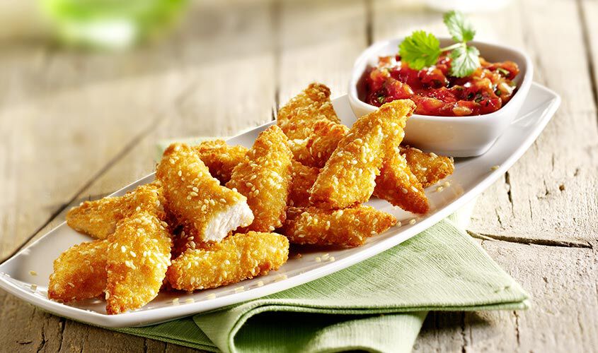 Fingerfood / Snack - Chicken Fingers Sesam