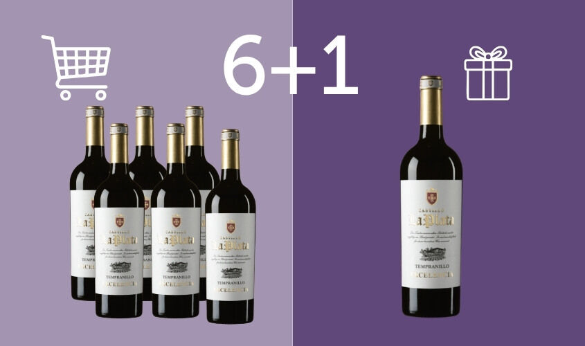 Vini Rosso - 6+1 Castillo la Plata&nbsp;Tempranillo Excelencia VdT Castilla
