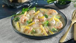 Frutti di mare - Crevettes en sauce aux fines herbes et au vin blanc