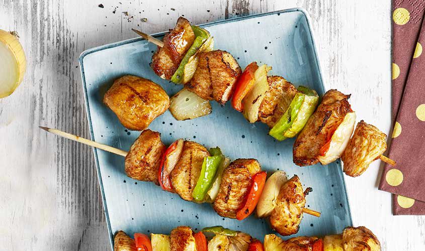 Panati / Preparati / Marinati - Brochettes de dinde, marinées