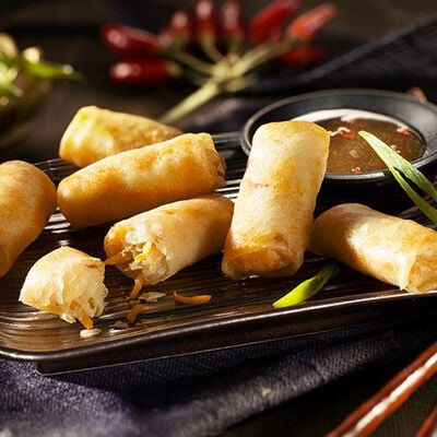 Fingerfood / Snack - Mini Gemüse-Frühlingsrollen