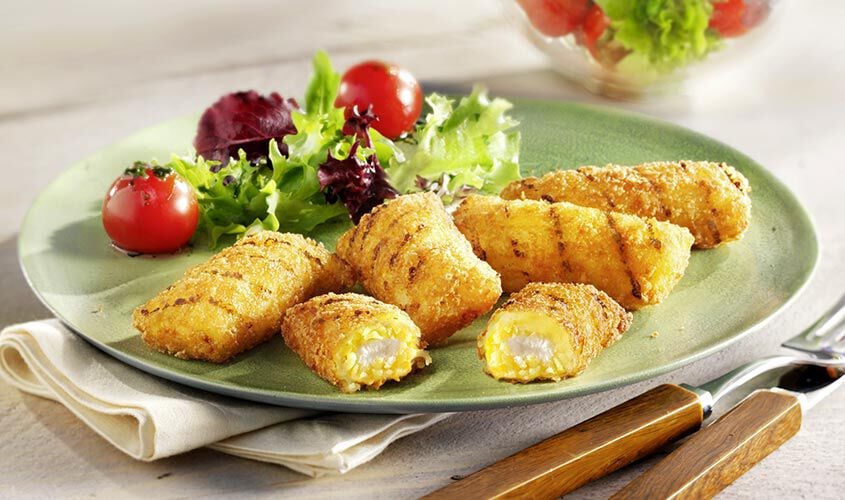 Specialit&agrave; - Grill-Kartoffeltaschen Aioli