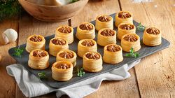 Snack di Pasta Sfoglia - Mini Vol-au-vent con Funghi Porcini