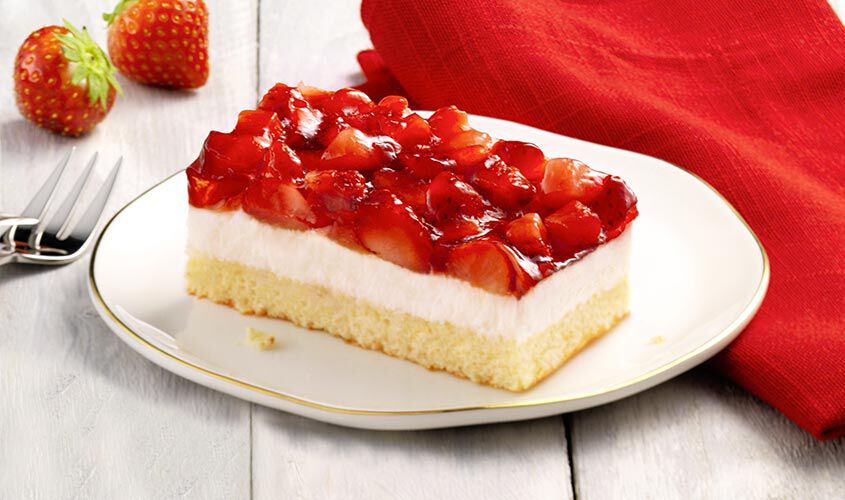 Fette / Mini Torte - Entremets aux fraises et au yaourt