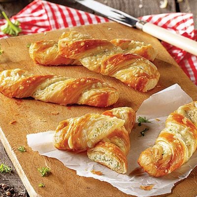Snack di Pasta Sfoglia - Laugen-Frischk&auml;se-Twister