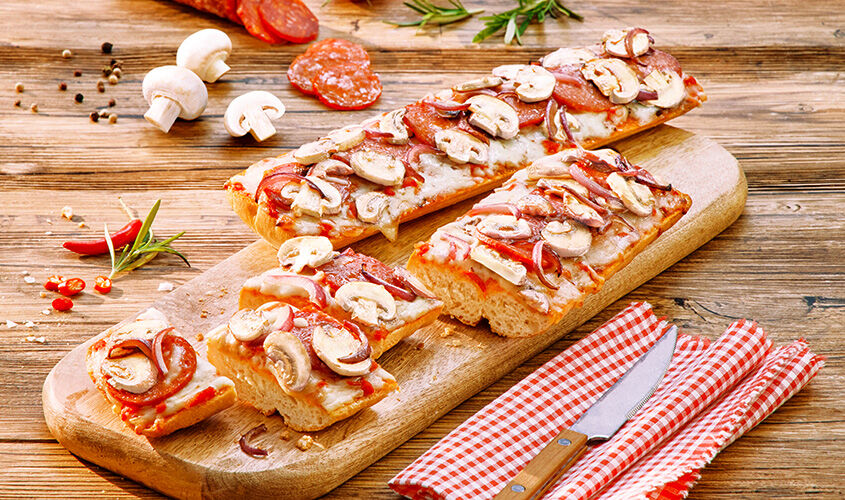 Pizze - Baguette al Salame e Funghi