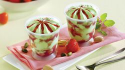 Coppette - 40% Coupe pistache et coulis de fraises