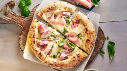 Pizze - Pizza "Bistrot 25" Bianca con Prosciutto Cotto e Salsa al Basilico