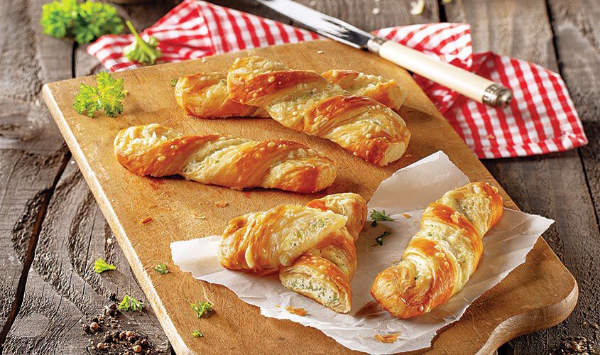Snack di Pasta Sfoglia - Twister au fromage frais