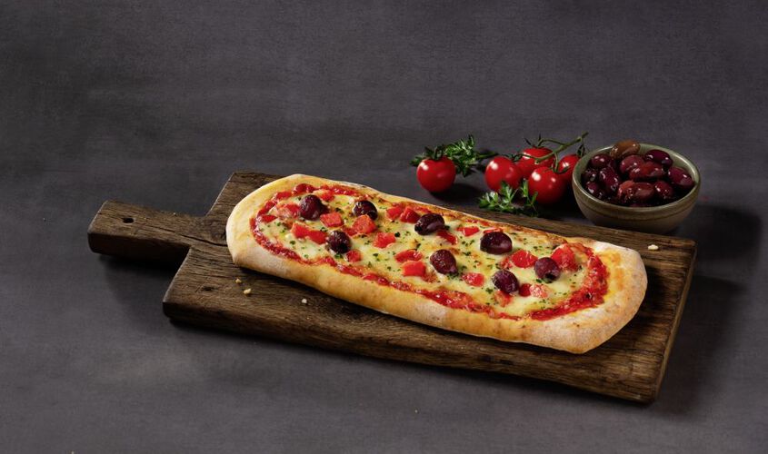 Pizzas - Pizza alla Pala Pomodoro e Oliv