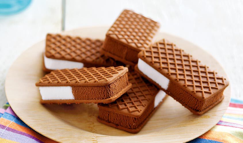 Tranci / Dessert - Sandwich glacé à la crème et au cacao