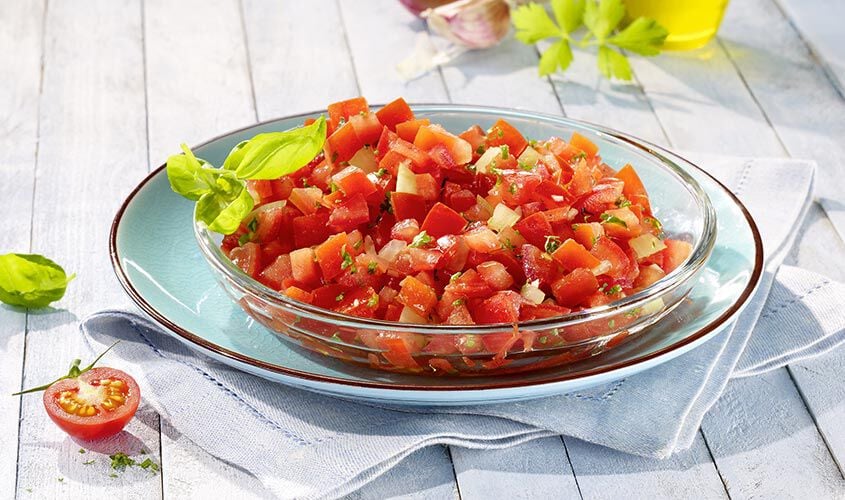 Preparate - Pomodori a Dadini alla Mediterranea