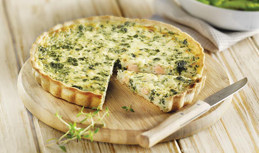 Tortine / Quiche / Crostate - Lachs-Spinat-Tarte
