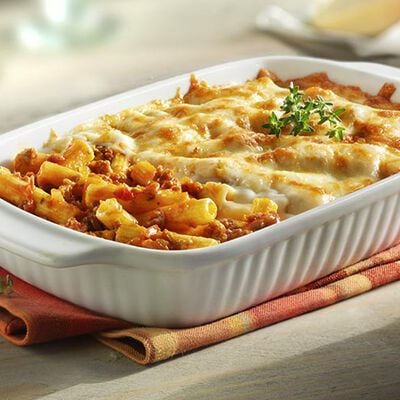 Pasta - Gratin de macaronis &agrave; la bolognaise