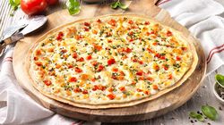 Aperitivo / Snack - Tarte flamb&eacute;e &agrave; la &laquo; Caprese &raquo;