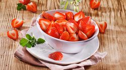 Frutti - Fraises, coupées en deux