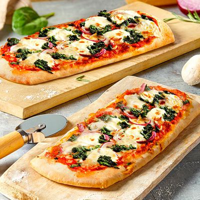 Pizzas - Pizza alla Pala Spinaci, Cipolla Rossa e Mascarpone