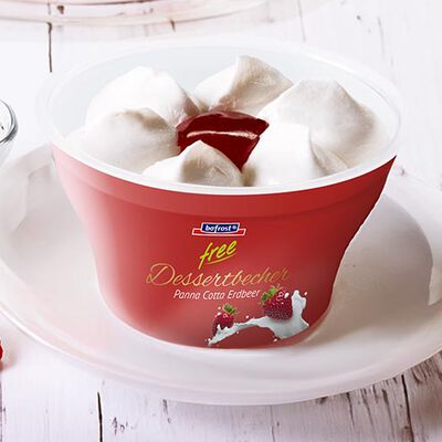 Gelati - free Coupe Panna Cotta-Erdbeer