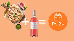Pizze - Angebot Pizza "Bistrot 25" Bianca con Prosciutto Cotto e Salsa al Basilico