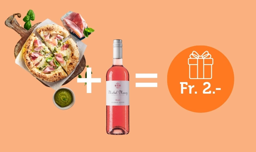 Pizze - Angebot Pizza "Bistrot 25" Bianca con Prosciutto Cotto e Salsa al Basilico