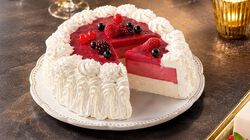 Tranci / Dessert - Vacherin glac&eacute; vanille-framboise