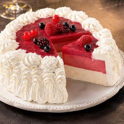 Tranci / Dessert - Vacherin glac&eacute; vanille-framboise