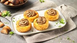 Rostini - R&ouml;stis au fromage frais et aux c&egrave;pes