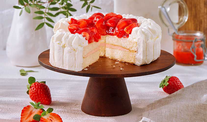 Gâteaux - Erdbeer-Rahm-Torte Ø 17 cm