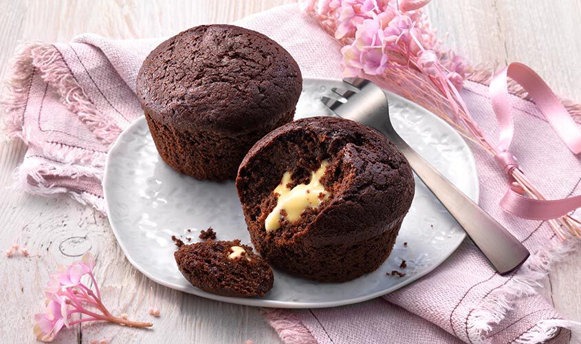 Fette / Mini Torte - 40% Cœur coulant chocolat-crème sabayon