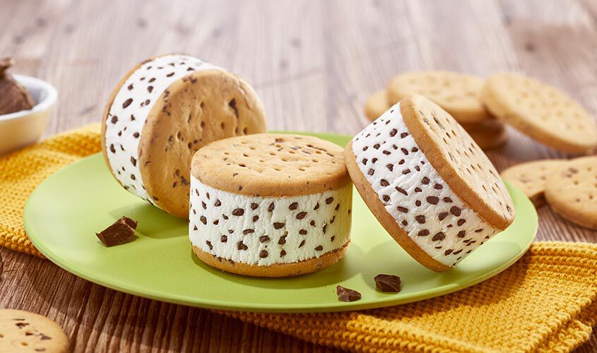 Tranci / Dessert - Sandwich glac&eacute; stracciatella