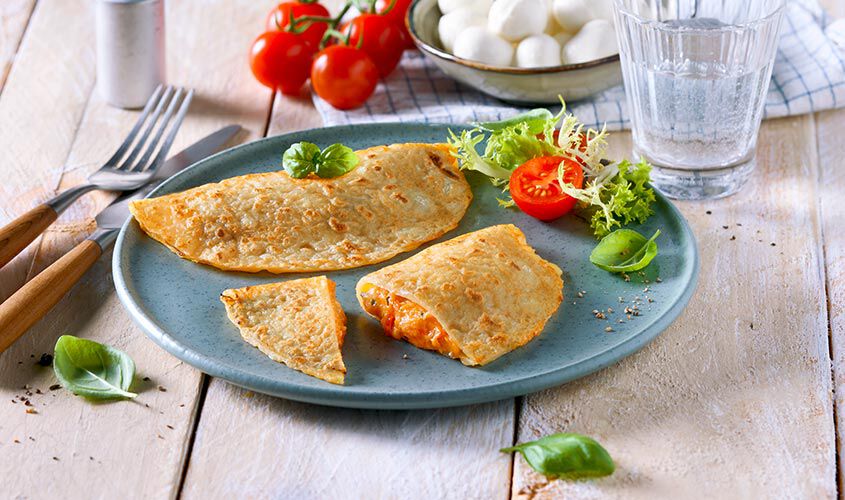 Fingerfood / Snack - Cr&ecirc;pes tomate-mozzarella