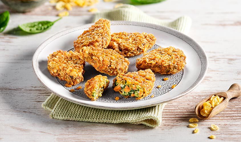 Snack - Crunchy Nuggets "Karotte-Spinat"