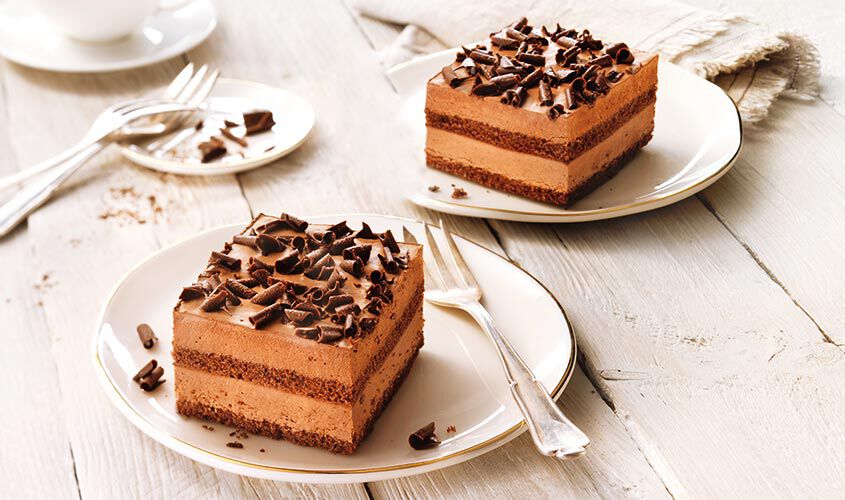 Fette / Mini Torte - Schoko-Rahmcrème-Schnitten