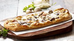Pizze - Pizza alla Pala Prosciutto Cotto, Funghi e Mascarpone