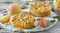 Fette / Mini Torte - Tartelettes crumble aux pêches et abricots