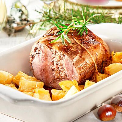 Panati / Preparati / Marinati - Arrosto di Tacchino con Castagne, Radicchio e Provola