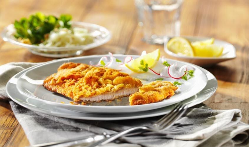 Carne - free&nbsp;Escalopes de porc fa&ccedil;on viennoise