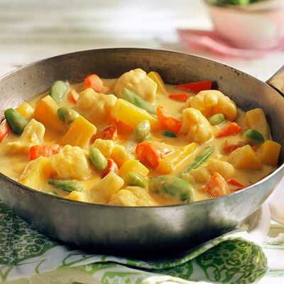 Preparate - L&eacute;gumes sauce tha&iuml; au curry