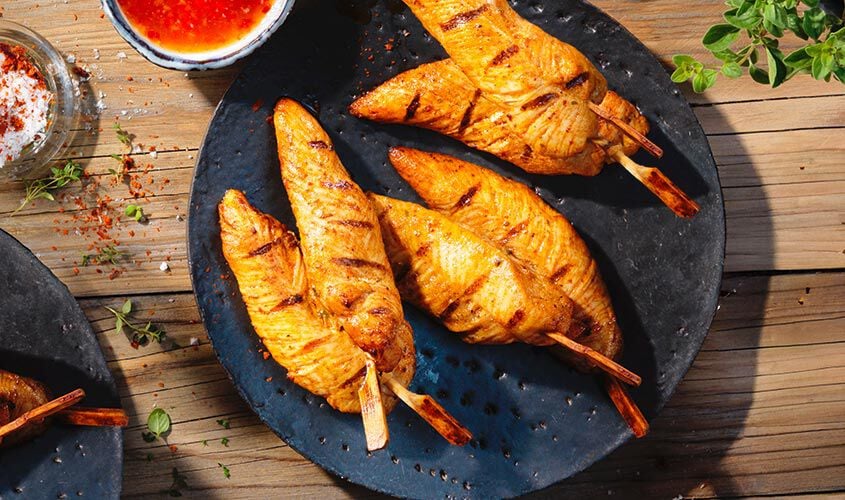 Panati / Preparati / Marinati - Brochettes de filet de poulet