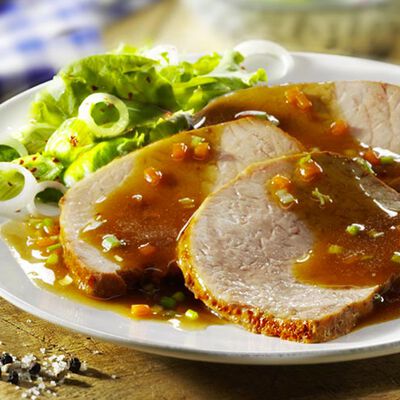 Panati / Preparati / Marinati - R&ocirc;ti de porc en sauce