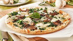 Pizze - Schiacciata Spinaci e Funghi Grigliati 