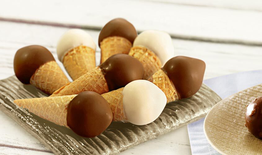 Coni - Mini-cornets black & white (taille env. 8 cm)