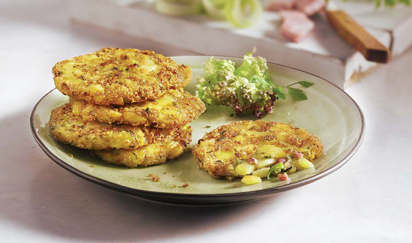 Röstis - Lauch-Schinken Rösti