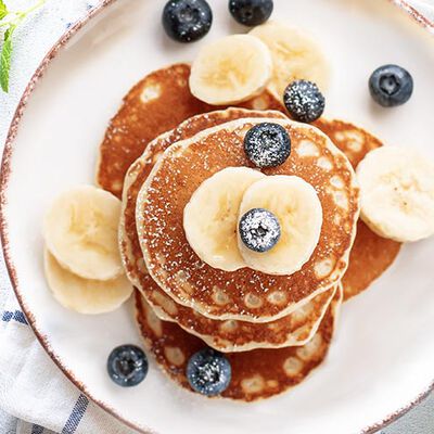 Pasticceria e Dolci - Pancakes mit Bananenpüree