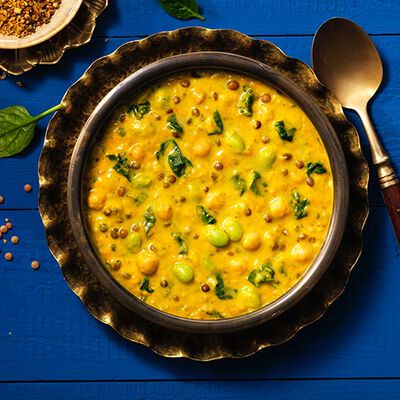 Asia - Pot&eacute;e de lentilles au curry